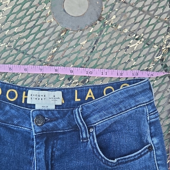 Kate Spade Broome Street Embellished Spadefun Sequin Girlfriend Jeans - Picture 11 of 11